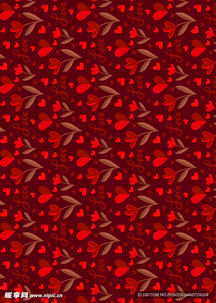 红色几何图案无缝背景