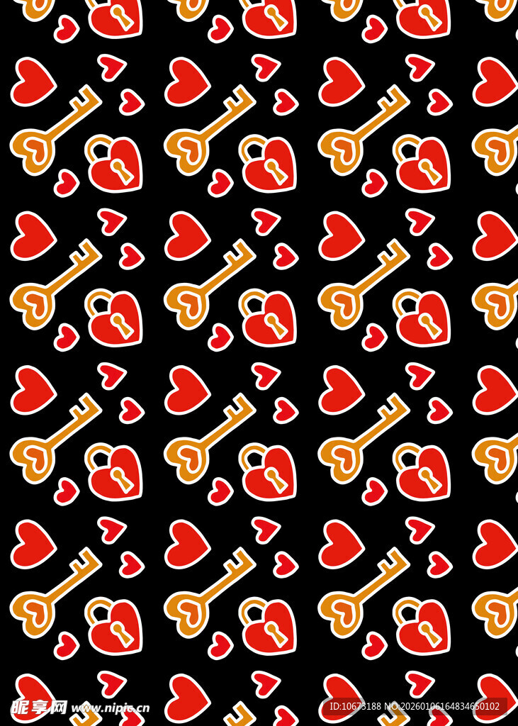 爱心糖果图案背景