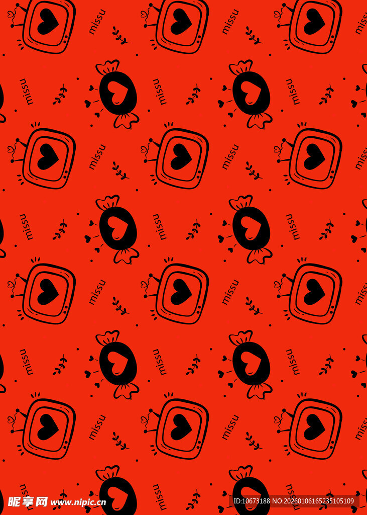 橙色几何图案无缝背景