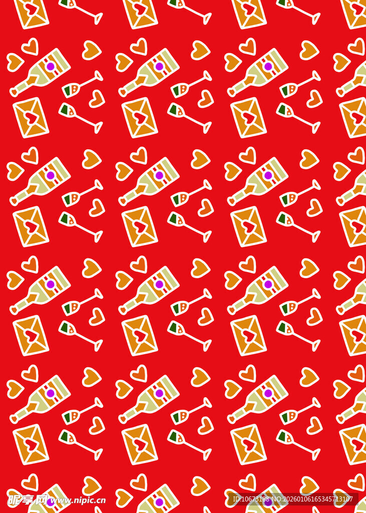 红色喜庆中式图案背景