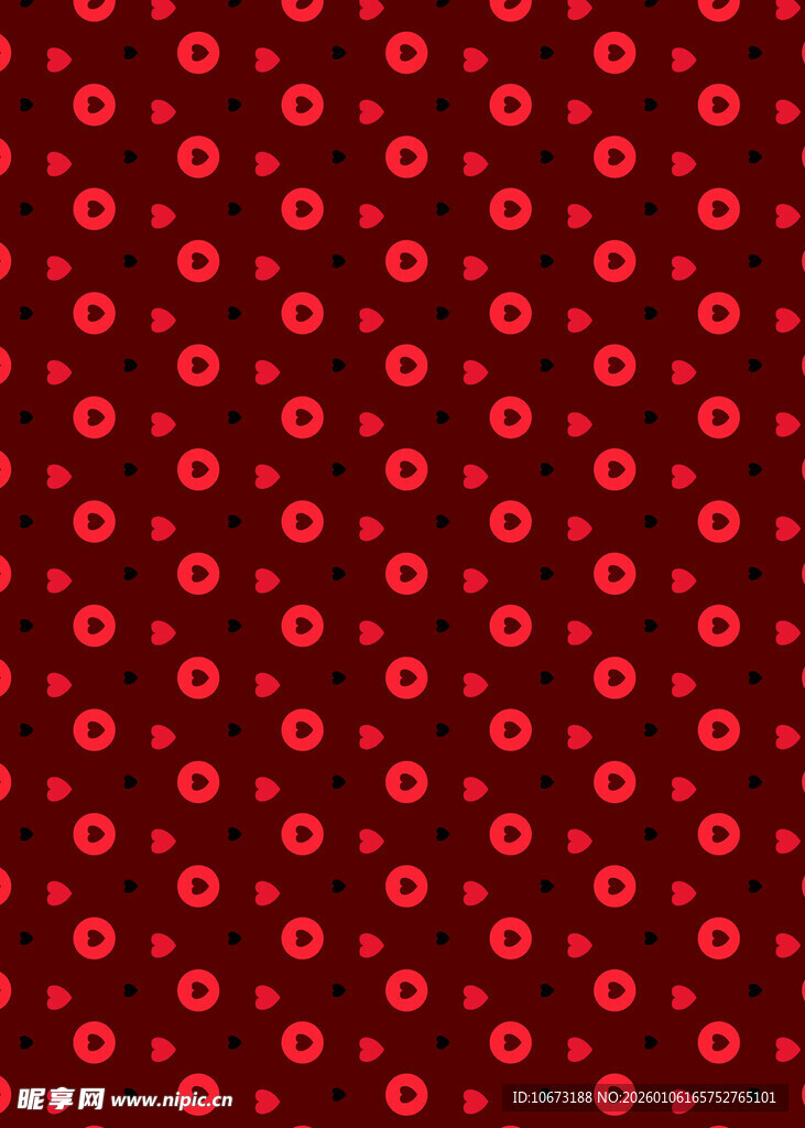红色背景带圆形图案纹理