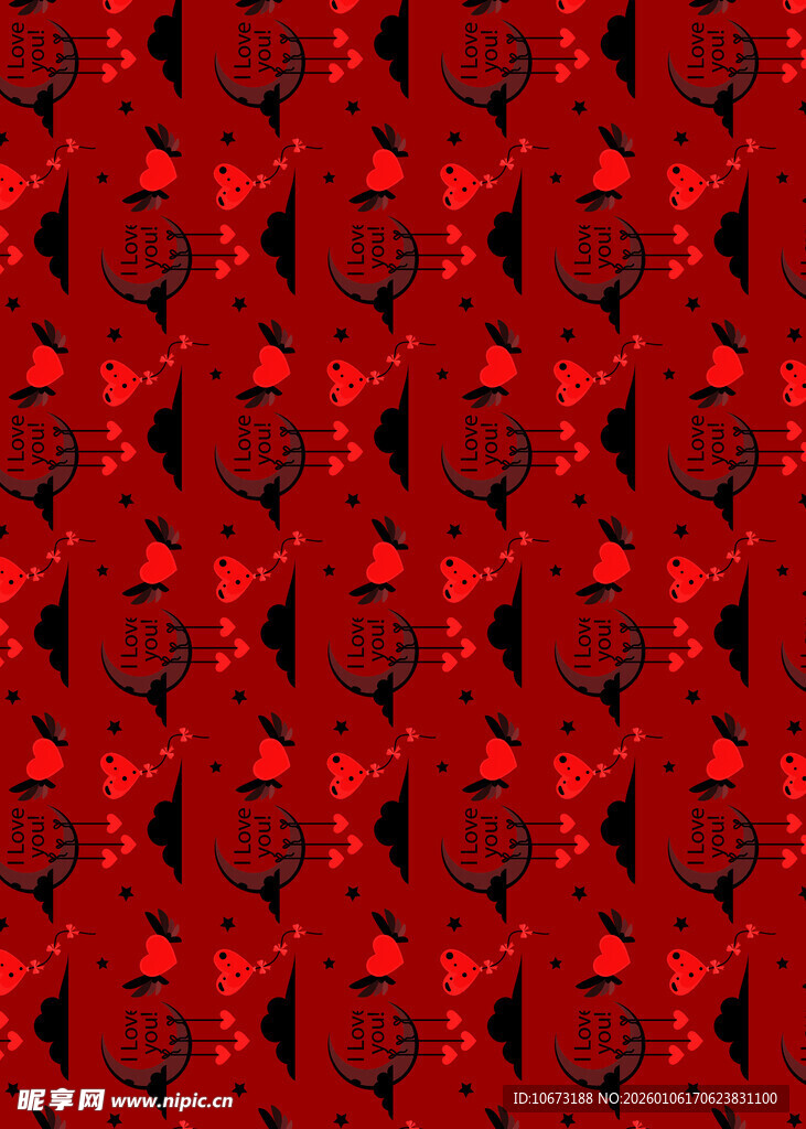 红色几何图案背景纹理