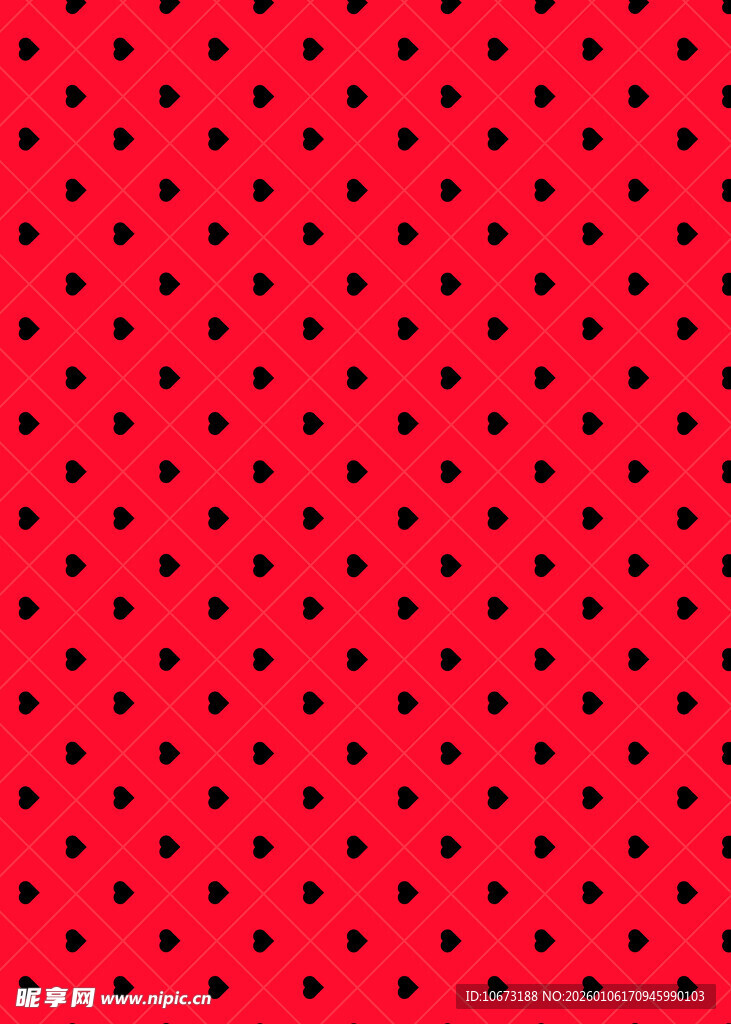 红色波点图案背景