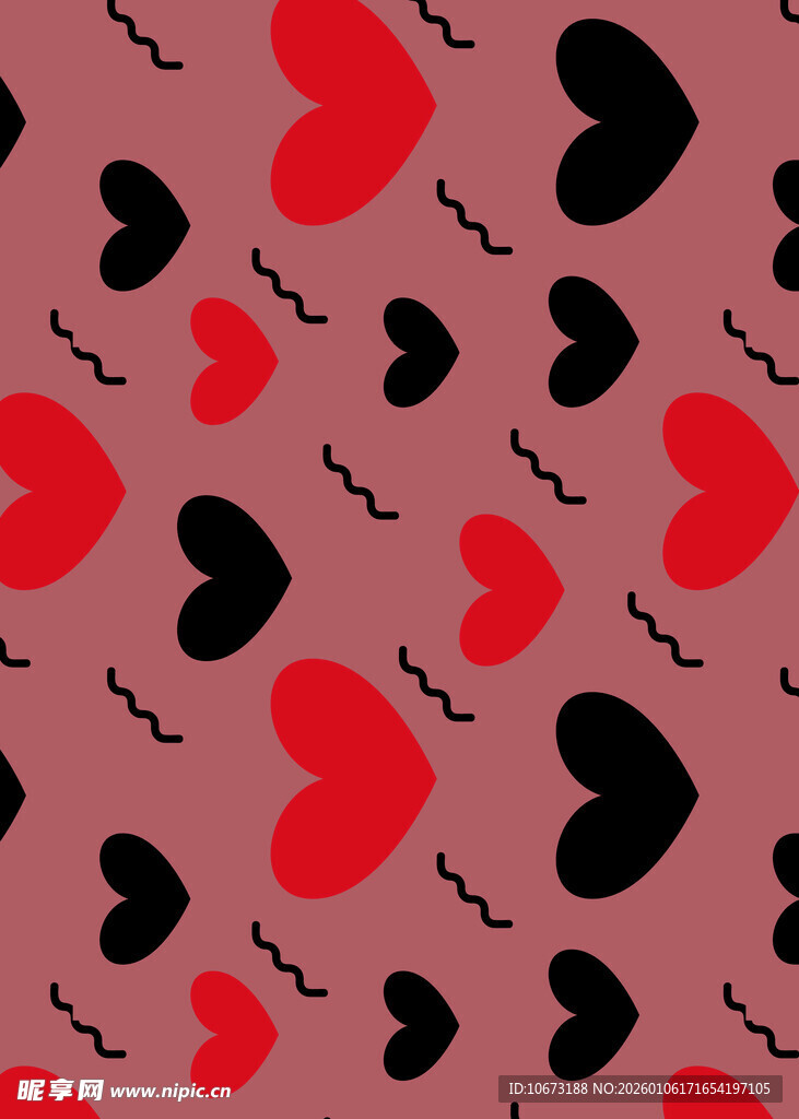 爱心图案背景纹理