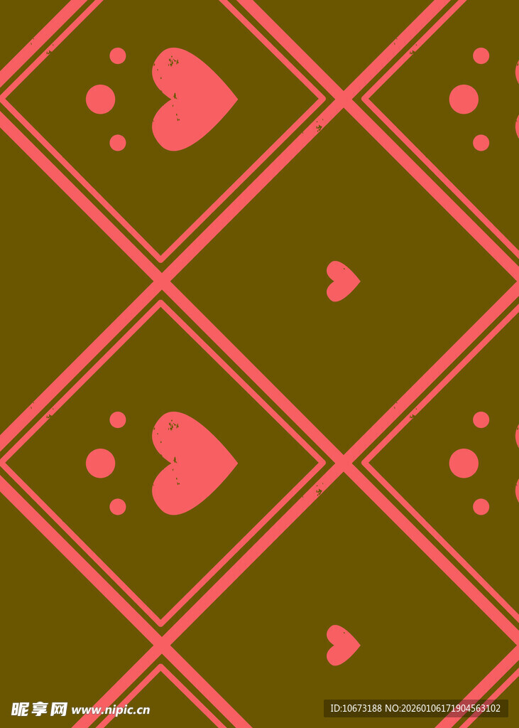 心形几何图案背景纹理