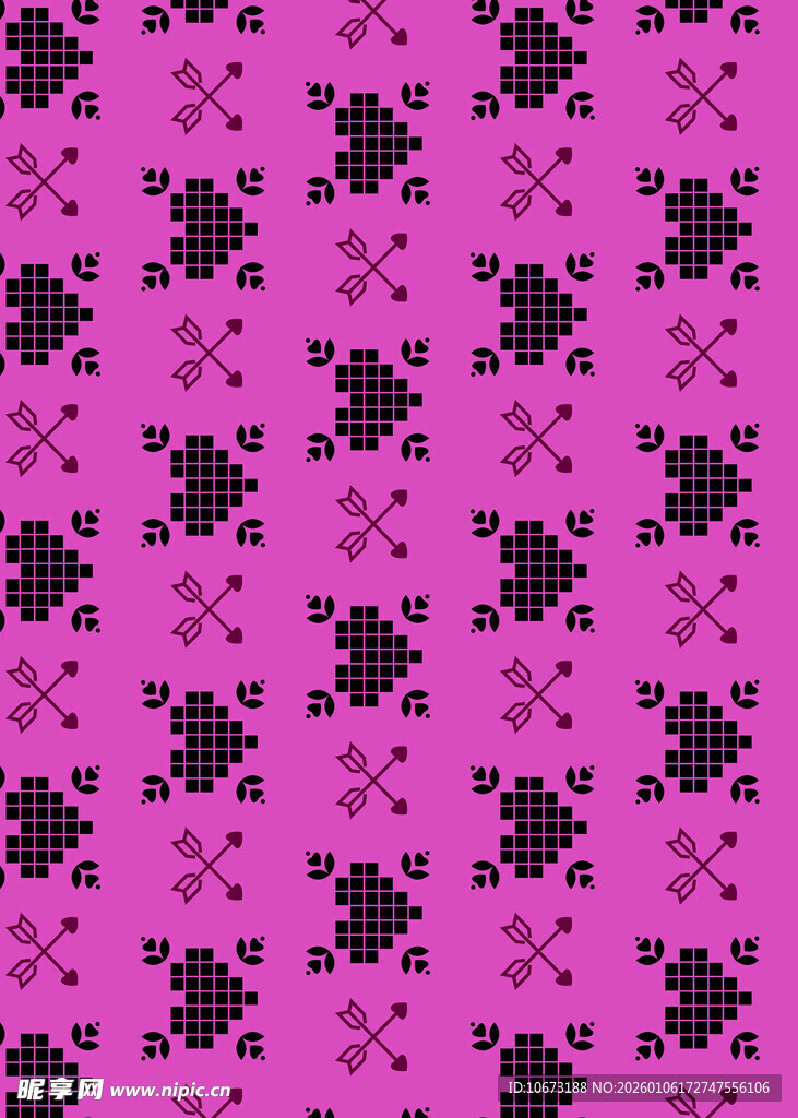 紫色几何图案无缝背景