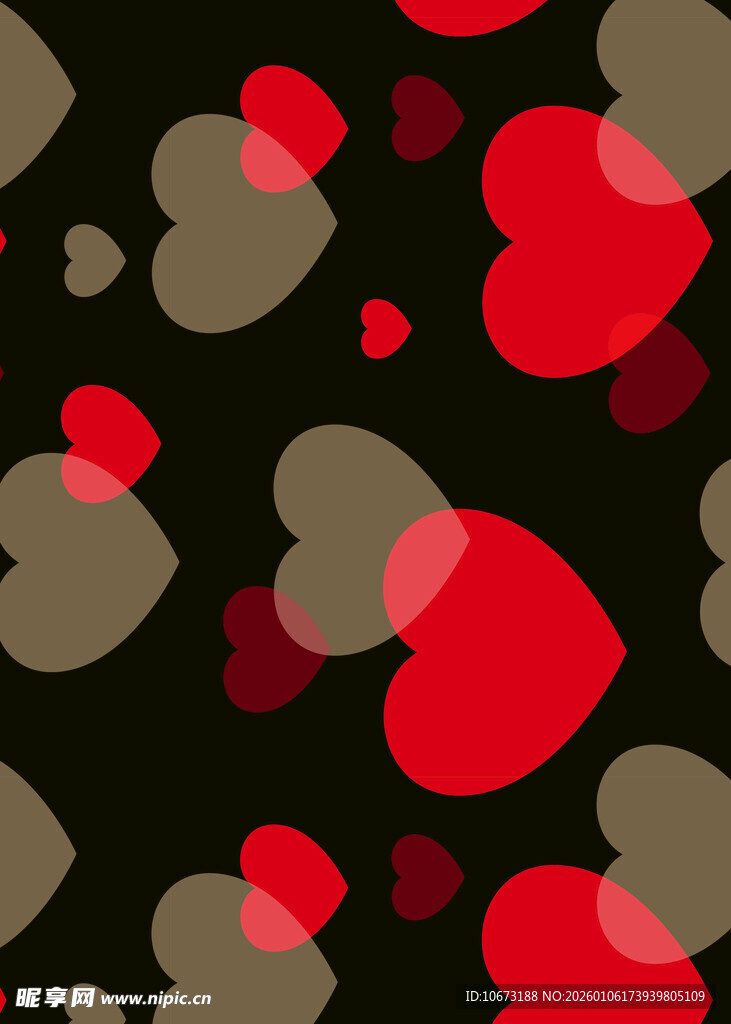 爱心图案背景设计素材