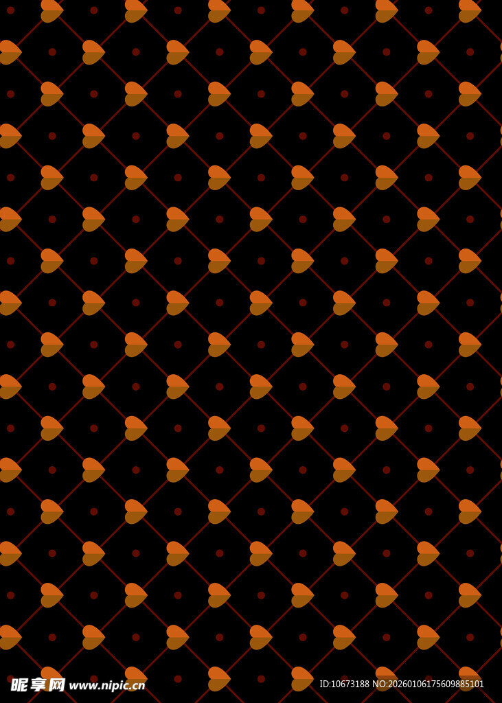 黑色底橙色图案纹理背景