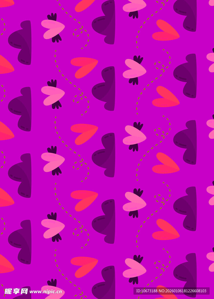 紫色几何图案无缝背景