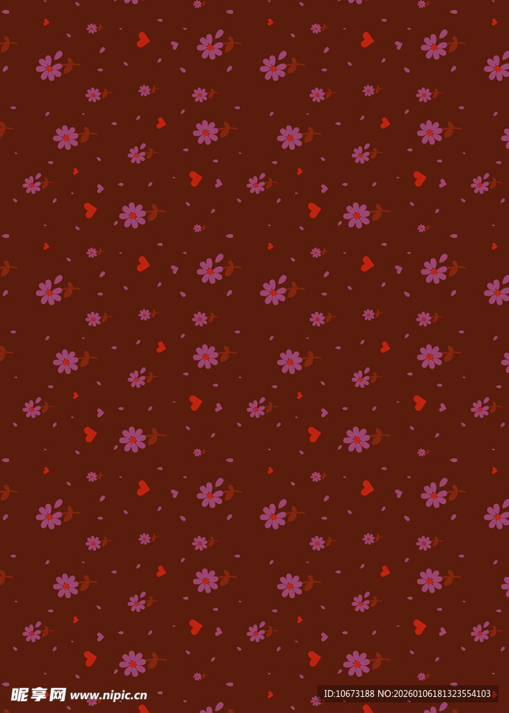 深红色波点图案背景