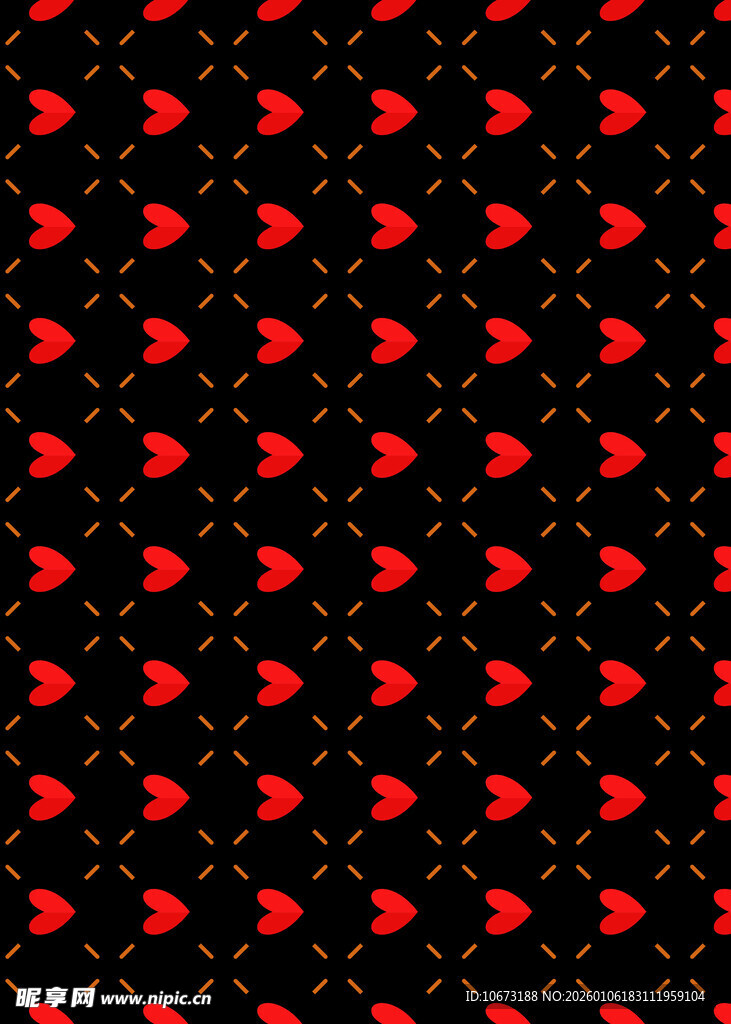 红色几何图案黑色背景纹理