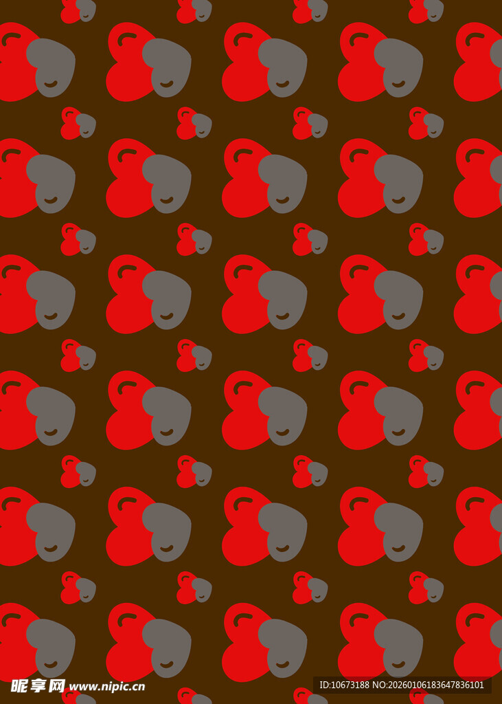 红色灰色图案无缝背景