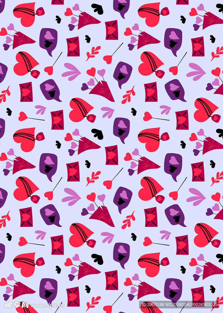 情人节浪漫图案背景