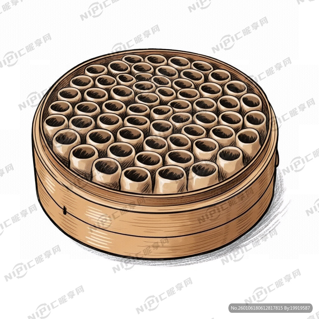 莜面窝窝的手绘图