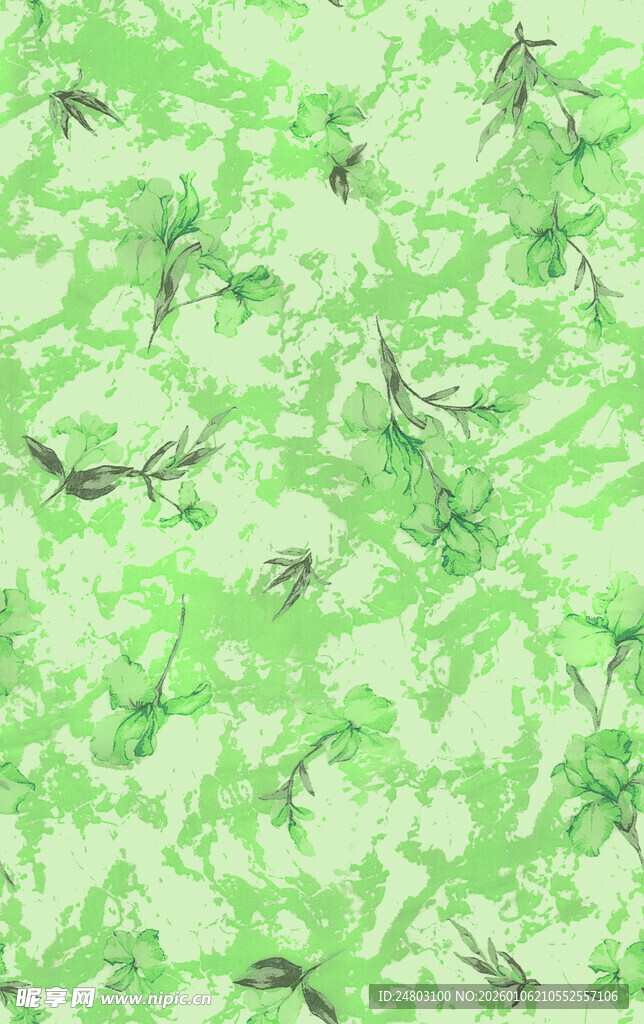 浅绿色迷彩纹理背景图案