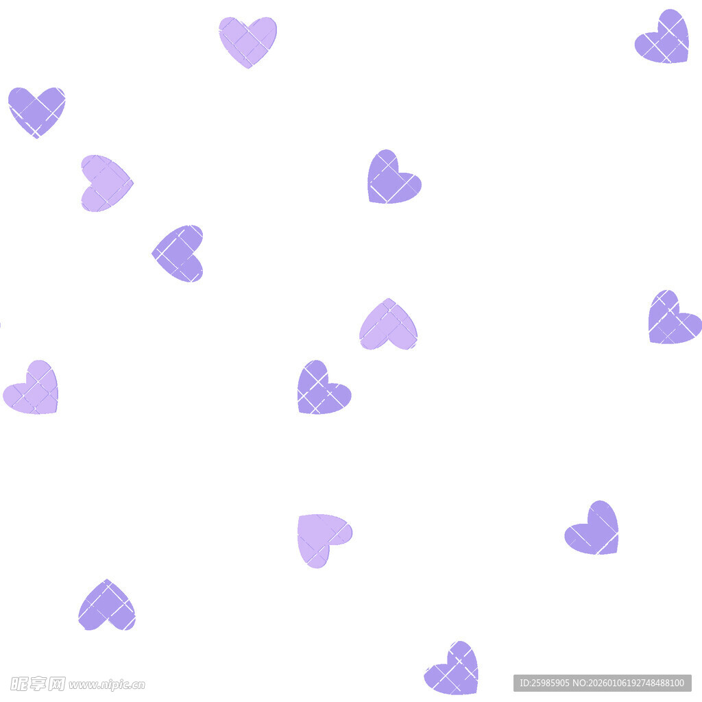 爱心  几何   印花