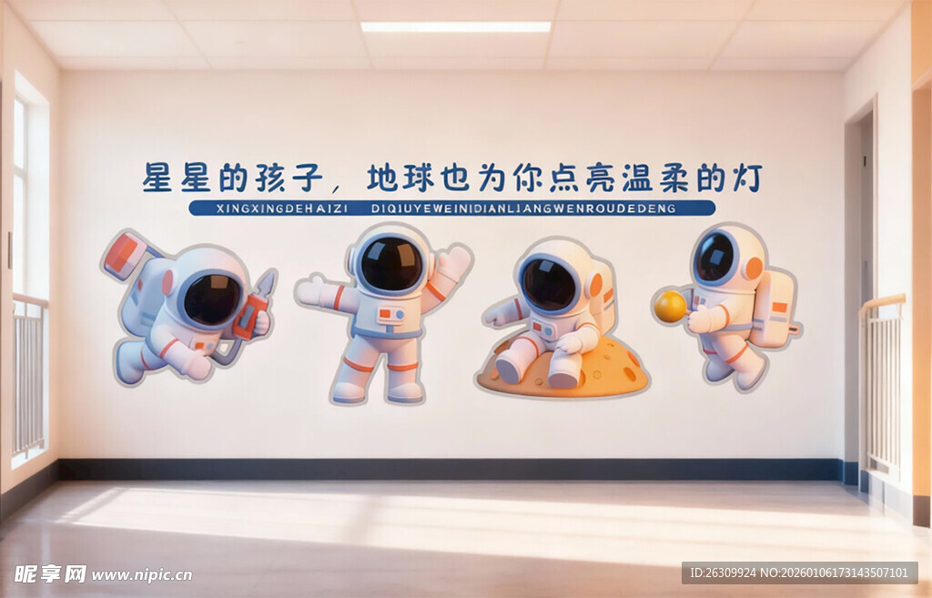 童趣宇航梦文化墙