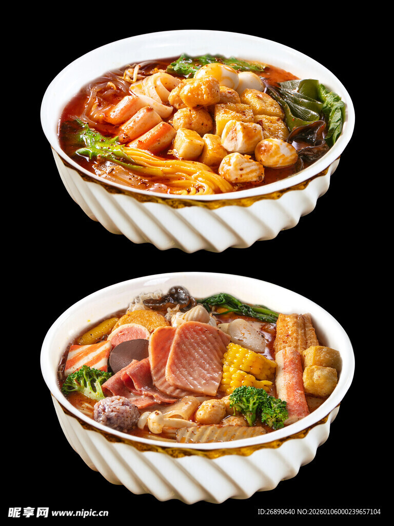 两碗丰盛美味特色美食