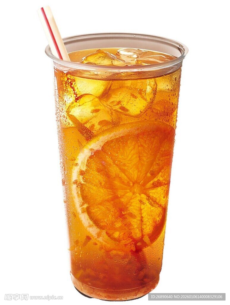 冰爽橙片茶饮