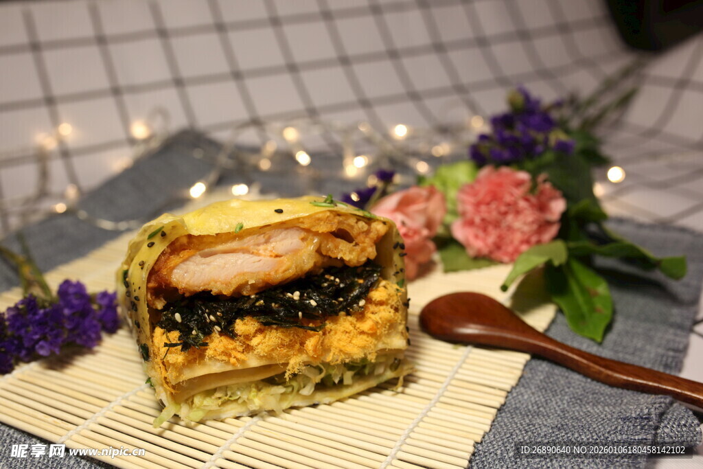 美味精致的多层煎饼