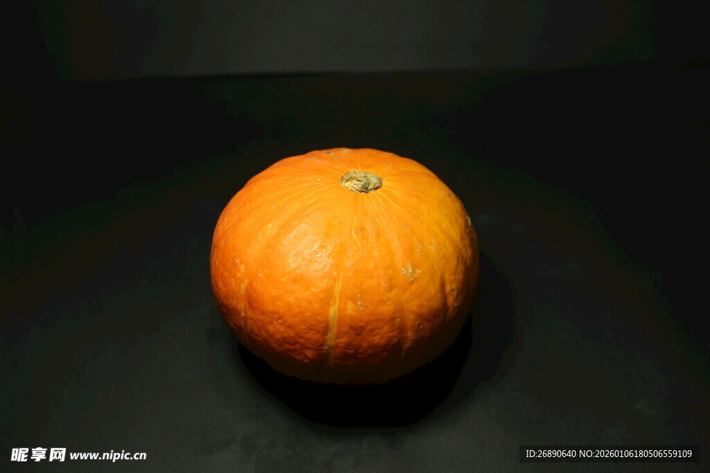 橙色南瓜特写