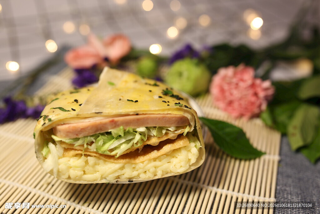 美味火腿蔬菜 煎饼