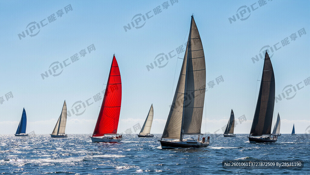7个船帆的图片背景