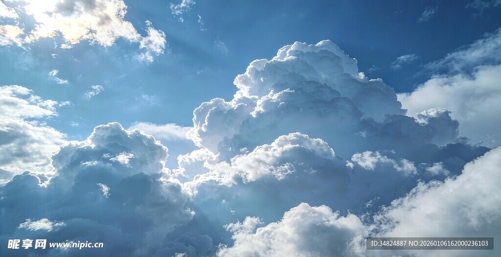 蓝天白云美景
