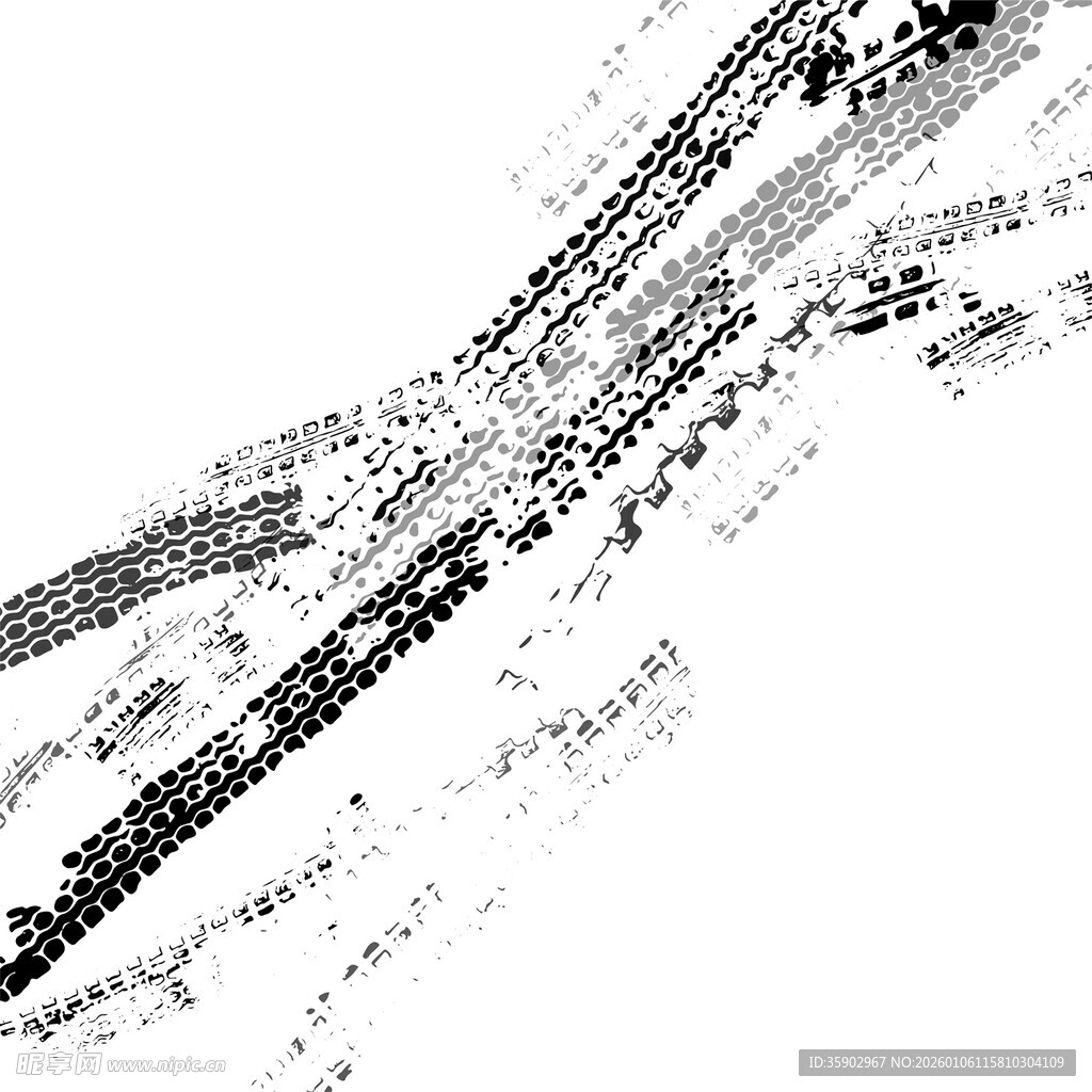 黑白点状抽象线条图案