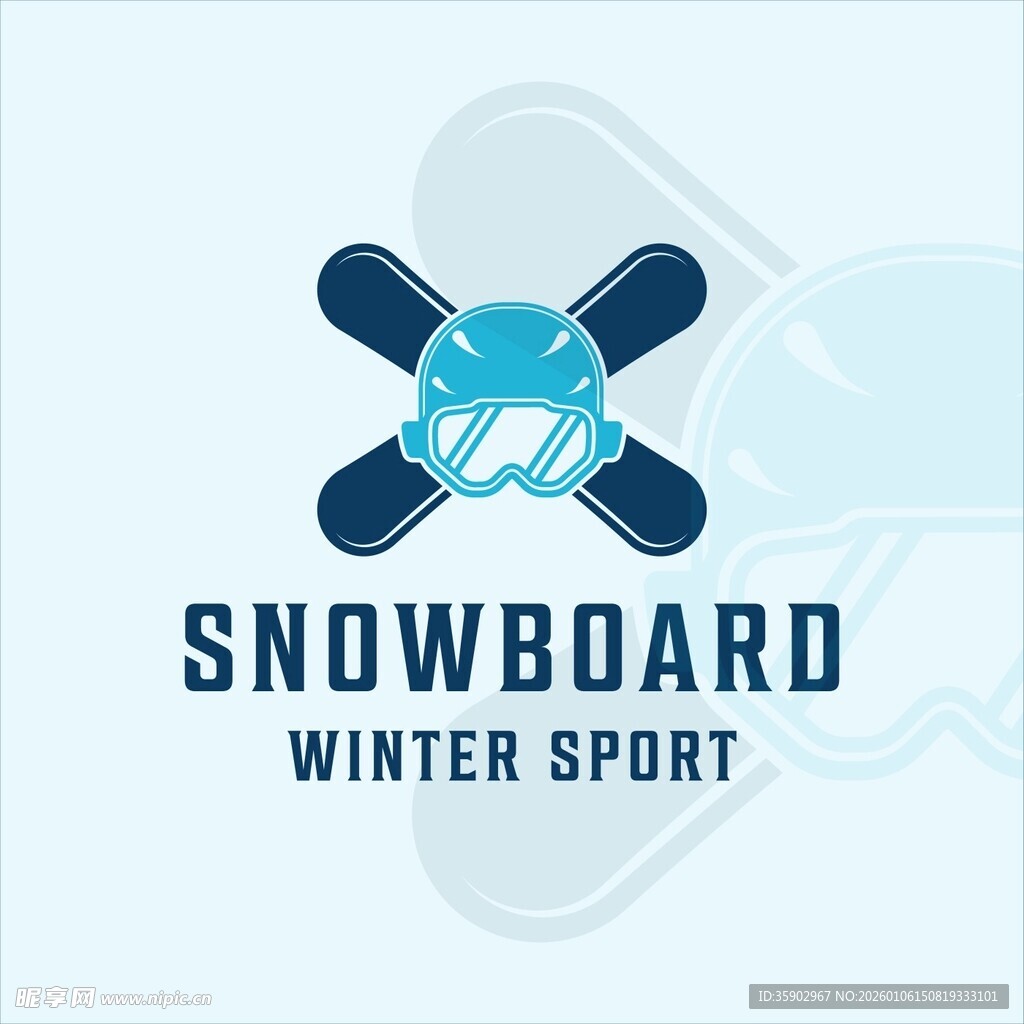 滑雪板冬季运动标志