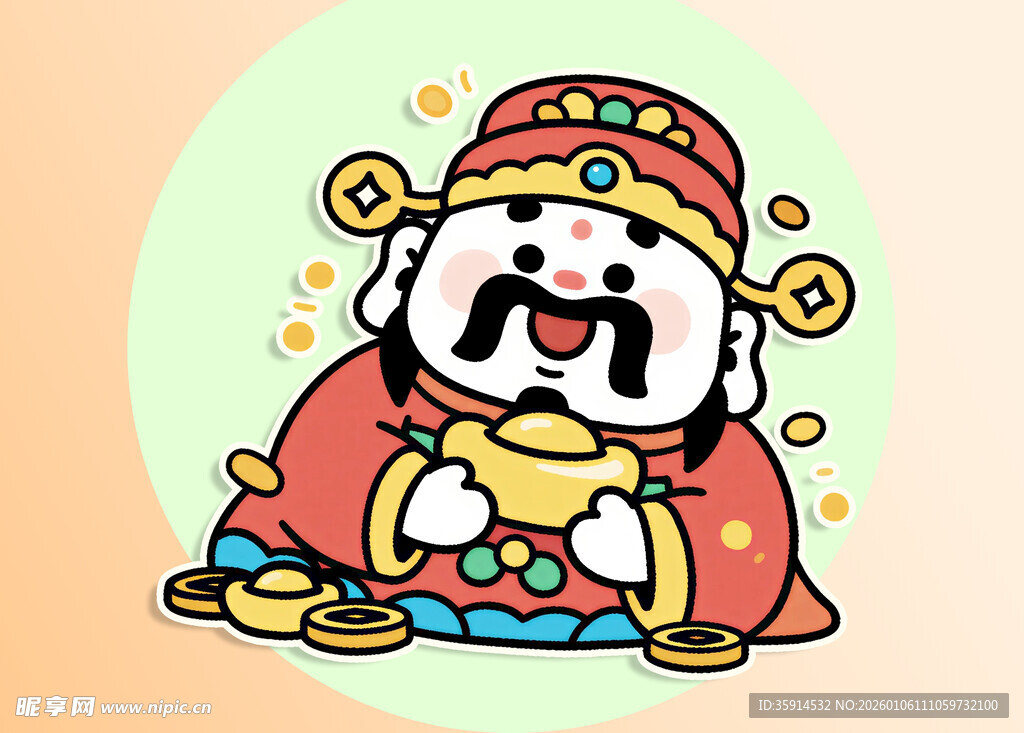 卡通财神