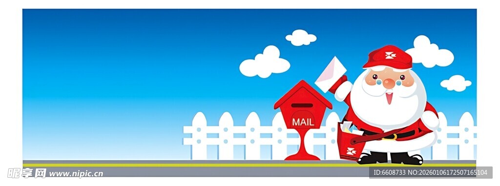 圣诞老人与红衣人偶场景