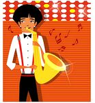 复古酒吧中的欢乐聚会场景