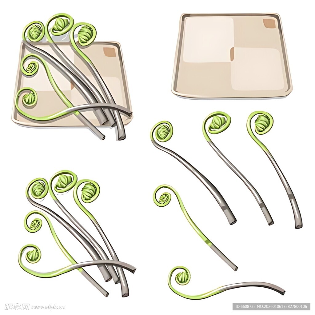 绿色螺旋造型金属物件组