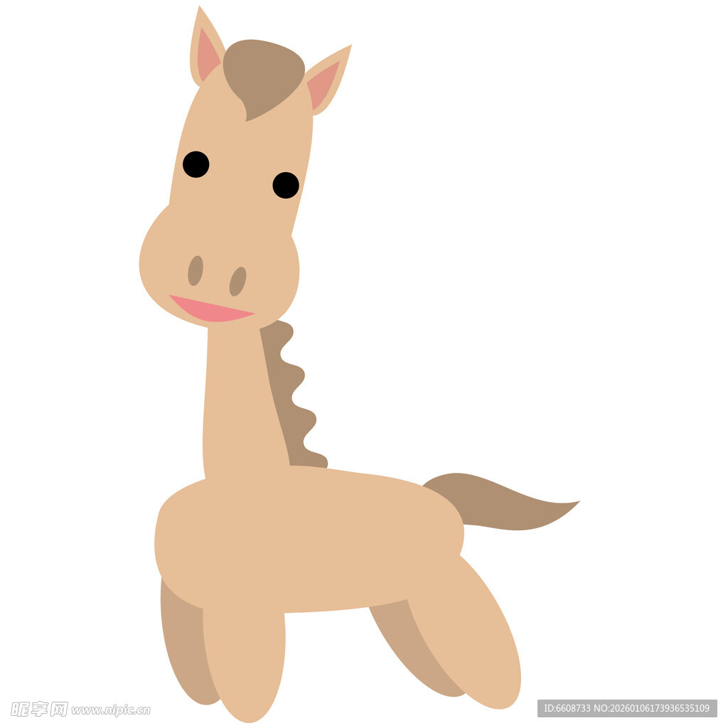 可爱卡通小马形象