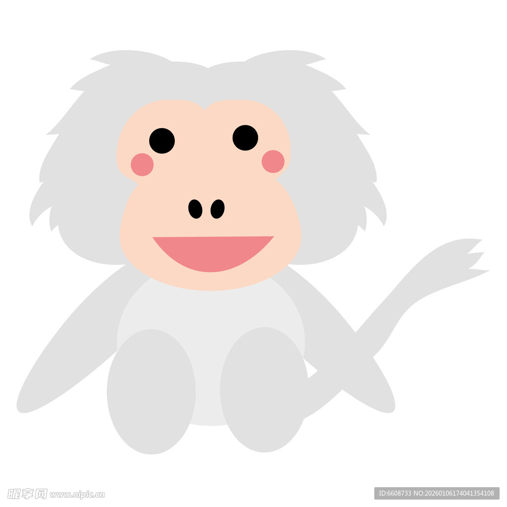 可爱卡通猴子玩偶形象