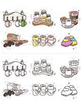 手绘厨房用品插画