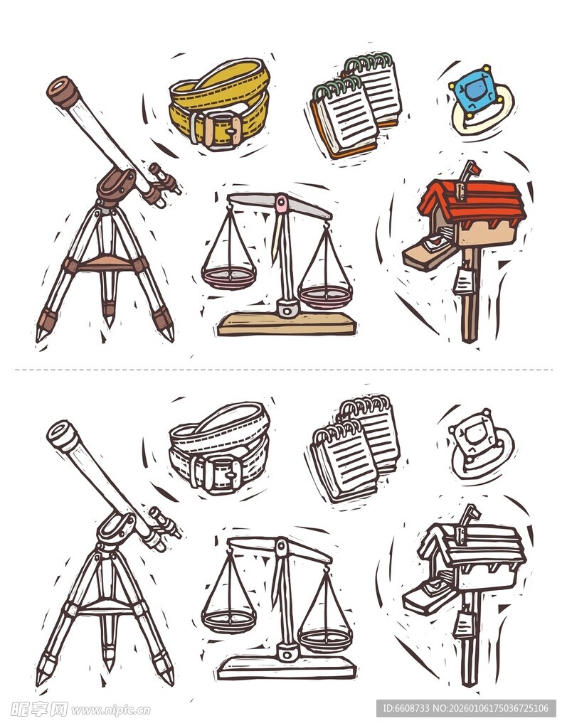 法律相关工具图标集合