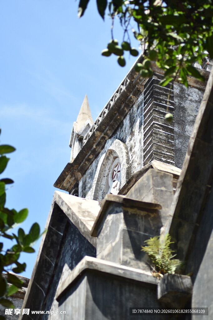 古老建筑的精美雕刻细节