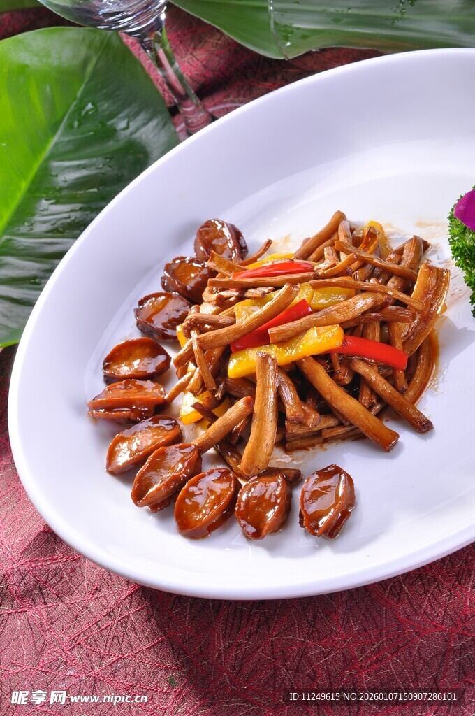 茶树菇炒小干鲍