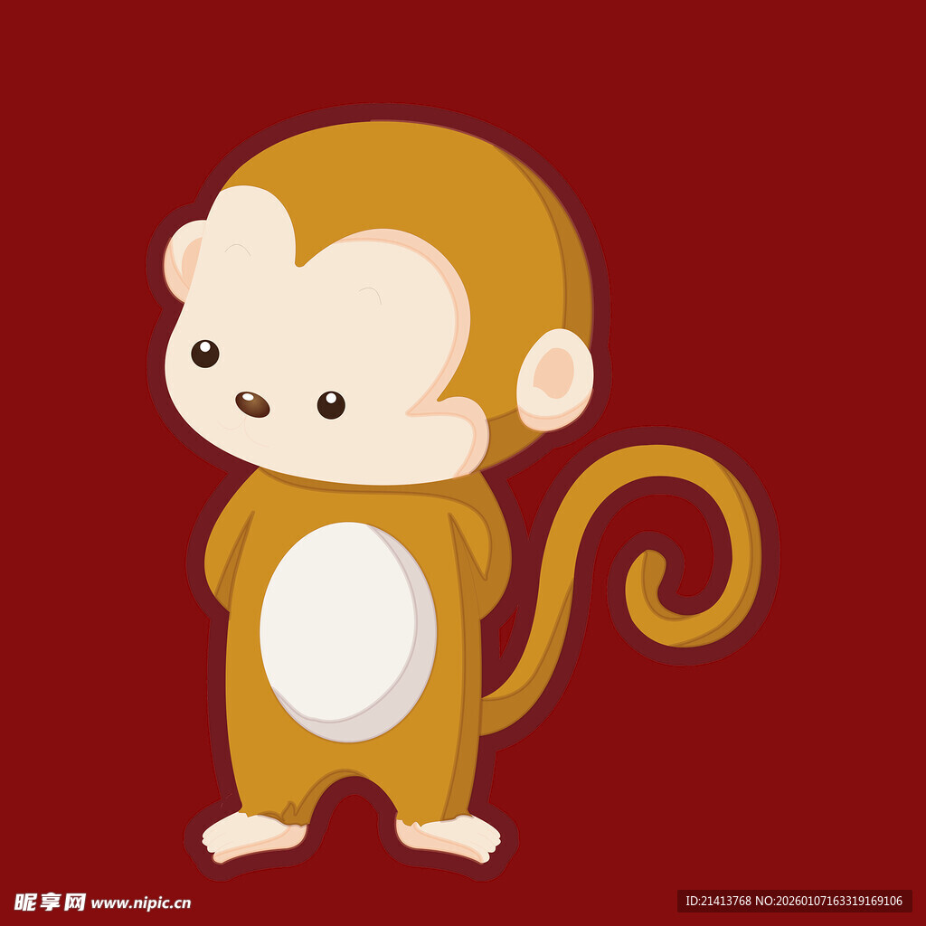 可爱小猴卡通形象