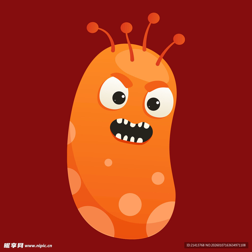 橙色斑点小怪物