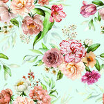 小碎花 大花 水彩花 手绘花