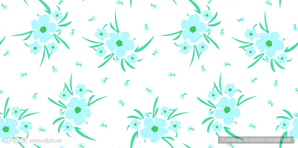 小碎花 大花 水彩花 手绘花