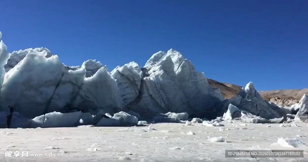 壮观冰川景观