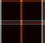 黑色橙白格纹图案背景