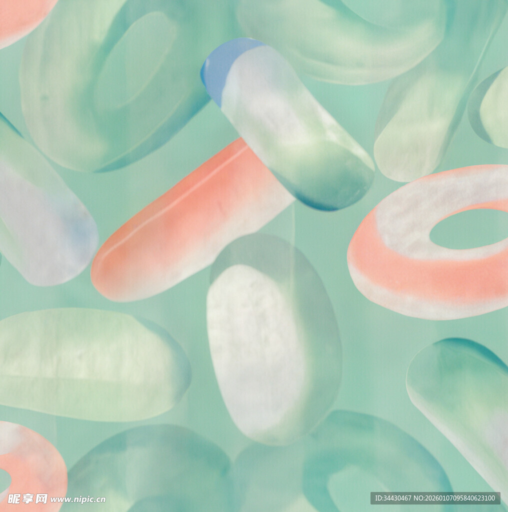 多彩水彩风环形图案背景