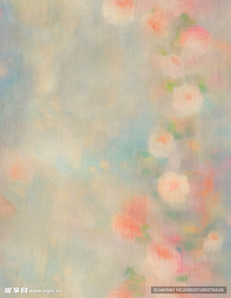 梦幻花卉背景纹理图