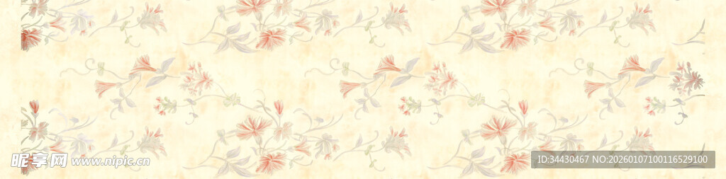 淡雅碎花背景图