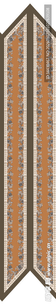 复古条纹折叠屏风